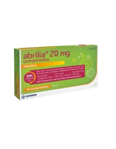 Abrilia Normon Bilastina 20 mg, 14 Comprimidos