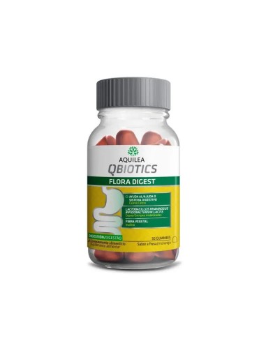 Aquilea Flora Digest Qbiotics  Sabor Fresa, 30 gummies