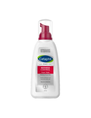 Cetaphil Pro Redness Control Espuma Limpiadora Facial Pieles con Tendencia Enrojecimiento, 235 ml