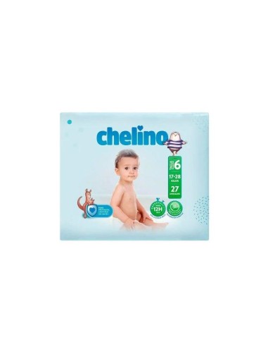 Chelino Aventuras Pañal Talla 6 (17-28 Kilos) Bolsa 27 Unidades