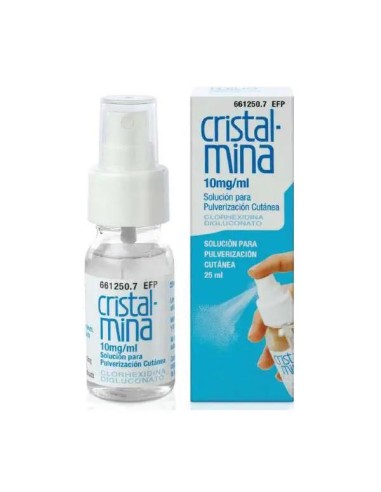 Cristalmina 10 mg/ml Solución Tópica Pulverizador 25 ml