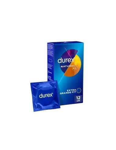 Durex Preservativos Originales Natural Plus Talla Xl - 12 unidades