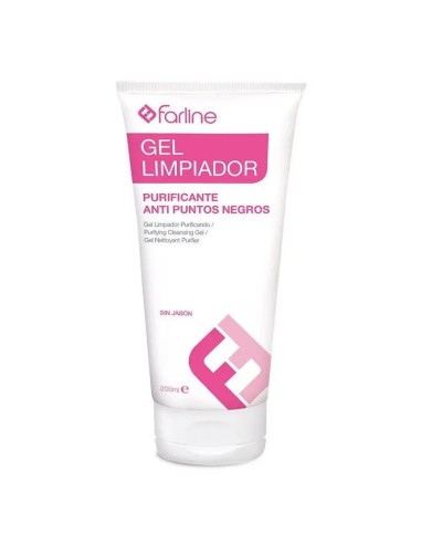 Farline Gel Limpiador Facial, Purificante Anti Puntos Negros, 200 ml