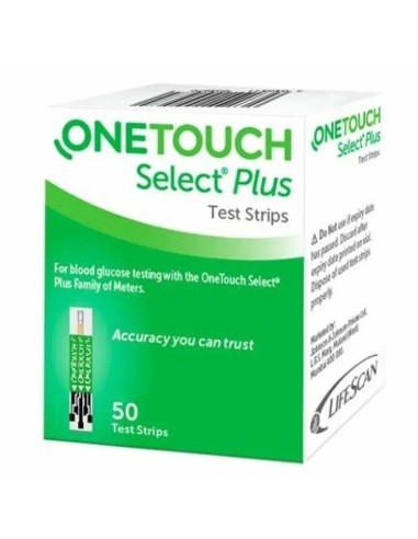 ONETOUCH Select plus 1 tiras reactivas glucemia 50 unidades