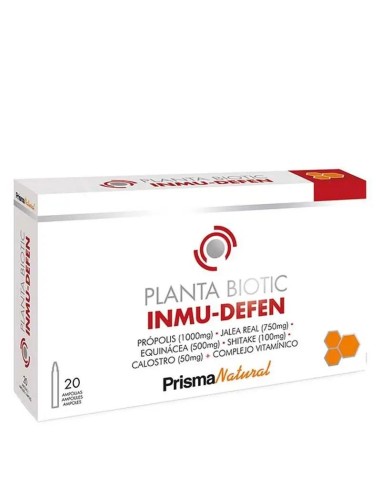 Prisma Nat Plantabiotic - Inmu-Defen, 20 Ampollas De 10 Ml