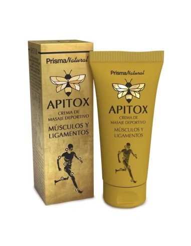 Prisma Natural Apitox Crema De Masaje Deportivo Músculos Y Ligamentos, 60 ml