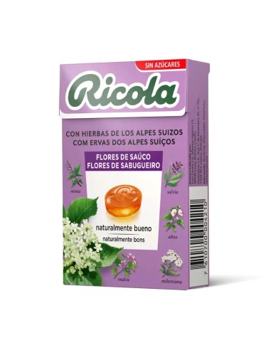 Ricola Caramelos Sin Azucar Flor de Sauco 50 G