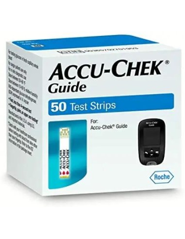 Roche Accu Chek Guide 50 Tiras React Glucemia