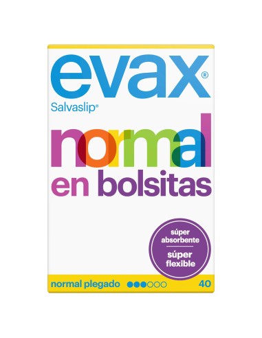 Evax Salvaslip Normal Protegeslips, 40 unidades