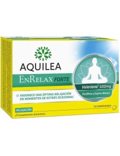 Aquilea Enrelax Forte 500 mg Valeriana + Espino Blanco + Pasiflora, 30 comprimidos 2