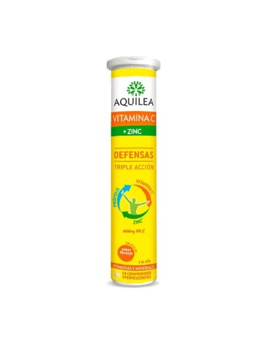 Aquilea Vitamina C + Zinc, 14 comprimidos Efervescentes