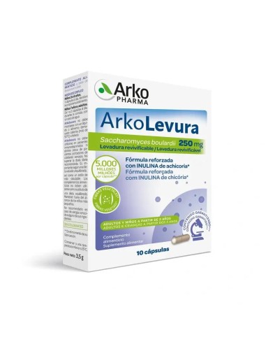 Arkolevura Saccharomyces Boulardii 250mg 10 Cápsulas Arkopharma
