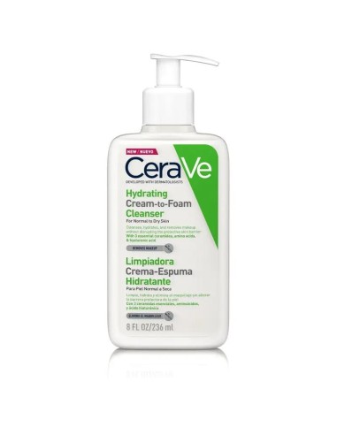 CeraVe Limpiadora Crema-Espuma Hidratante, 236 ml
