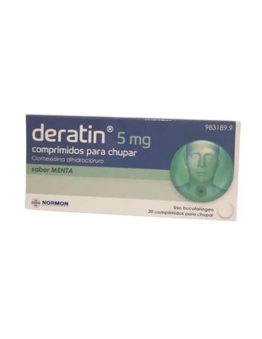 Deratin 5 mg 20 comprimidos Para Chupar