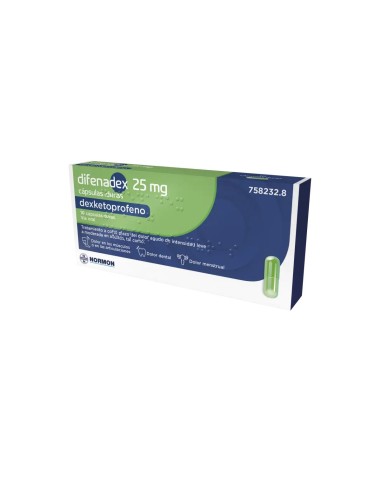 Difenadex 25mg, 10 Cápsulas