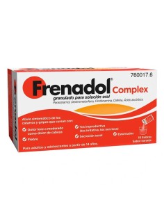 FRENADOL® Complex Antigripal, Alivio Sintomático de Gripes y Catarros, Adultos y Adolescentes, Vía Oral, 10 Sobres 2
