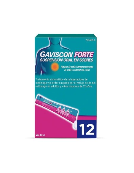Gaviscon Forte Suspensión Oral, 12 Sobres Gaviscon Forte Suspensión Oral, 12 Sobres