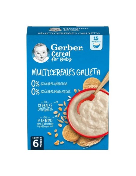 Gerber Multicereales Galleta 0%0%, 270 gr Gerber Multicereales Galleta 0%0%, 270 gr