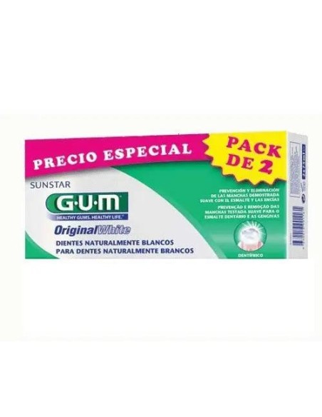 Gum Original White Pasta Dental 75 ml 2 Tubos