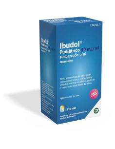Ibudol Pediátrico 40 Mg/Ml , suspensión oral 1 frasco 150 ml + jeringa oral 2