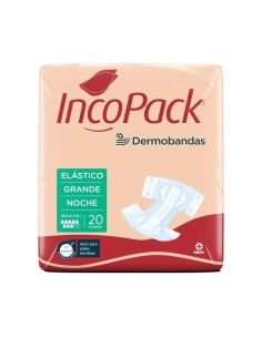Incopack Absorbente Elástico Noche Talla Grande, 4 unidades 2