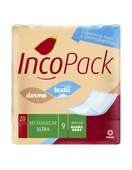 Incopack Absorbente Rectangular Ultra Super Noche, 80 unidades