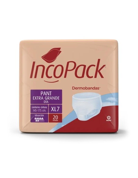 Incopack Pant Absorbente Día Talla Extra Grande, 80 unidades