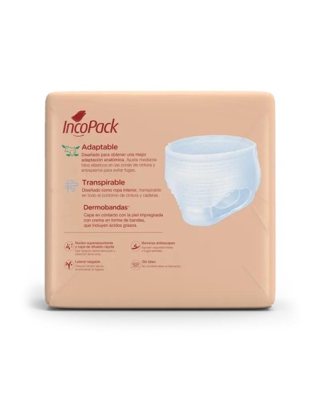 Incopack Pant Absorbente Día Talla Extra Grande, 80 unidades