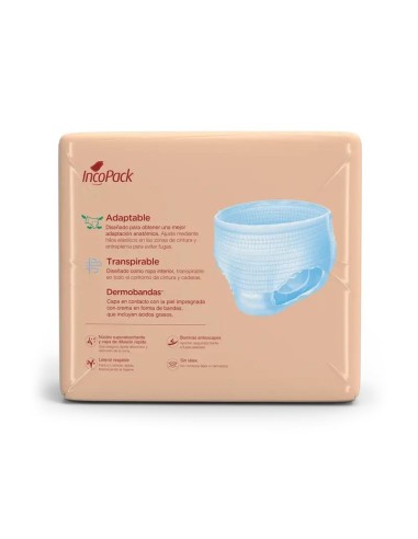 Incopack Pant Absorbente Día Talla Media, 80 unidades