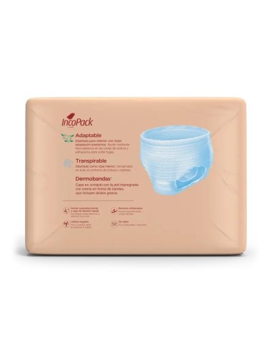 Incopack Pant Absorbente Noche Talla Grande, 80 unidades