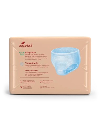 Incopack Pant Absorbente Noche Talla Media, 80 unidades