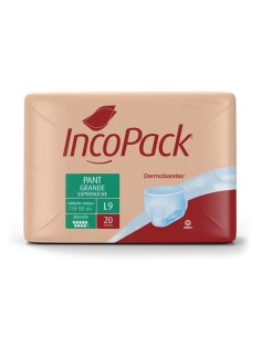 Incopack Pant Absorbente Supernoche Talla Grande, 80 unidades