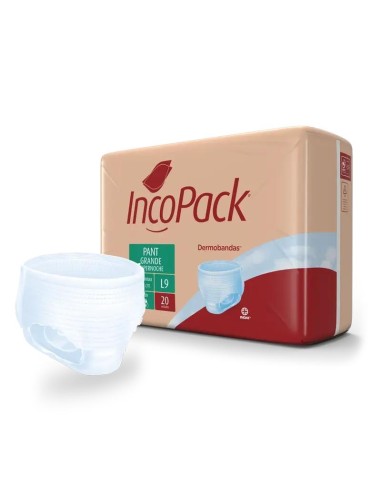 Incopack Pant Absorbente Supernoche Talla Grande, 80 unidades