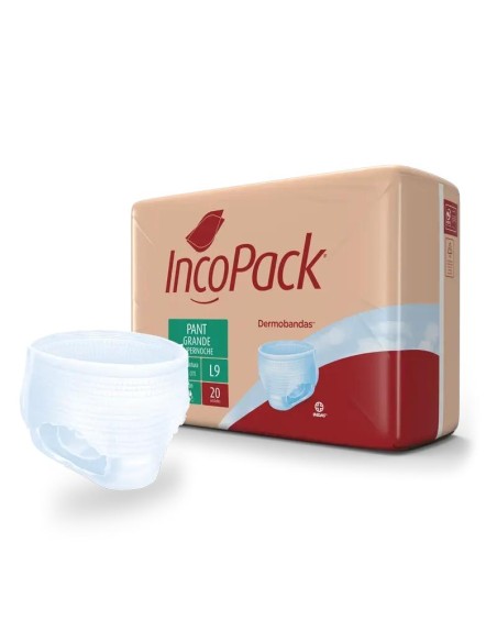 Incopack Pant Absorbente Supernoche Talla Grande, 80 unidades