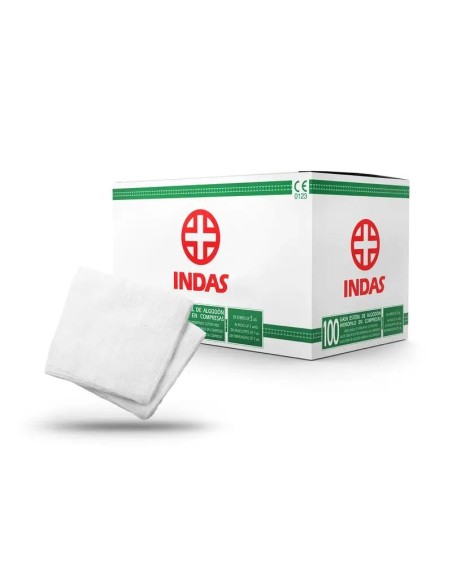 Indas Gasa Estéril 400 Cm2, 100 apósitos