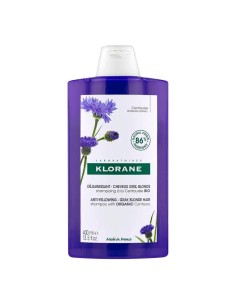 Klorane Champú a la Centaurea Para Cabellos Blancos 400 ml 2