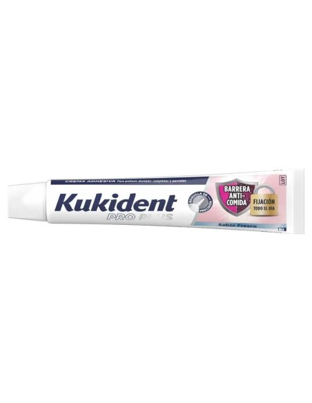Kukident Pro Plus Barrera Anticomida Sabor Fresco, 40 Gr Kukident Pro Plus Barrera Anticomida Sabor Fresco, 40 Gr