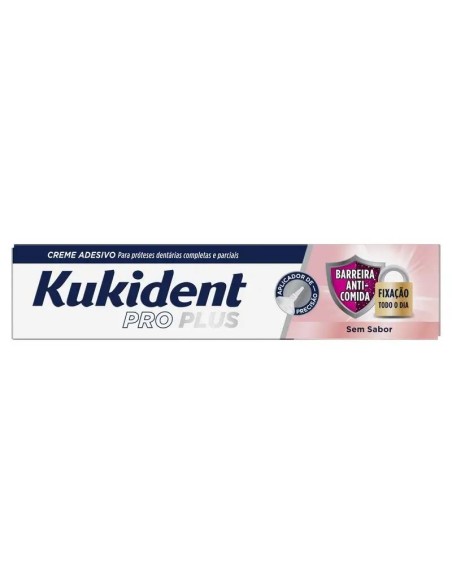 Kukident Pro Plus Barrera Anticomida Sin Sabor, 40 Gr Kukident Pro Plus Barrera Anticomida Sin Sabor, 40 Gr