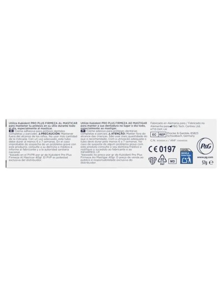 Kukident Pro Plus Firmeza Al Masticar, 57 Gr Kukident Pro Plus Firmeza Al Masticar, 57 Gr
