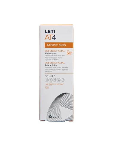 Letiat4 Defense Facial Spf50+, 50 ml