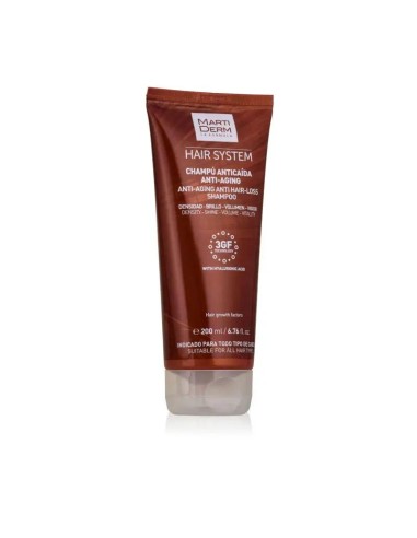 Martiderm Hair System Champú Anticaída Antiaging 3GF 200 ml