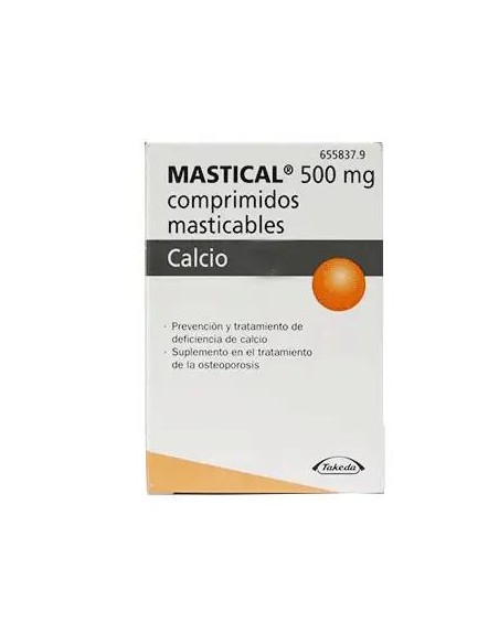 Mastical 500 mg Calcio 90 Comprimidos Masticables