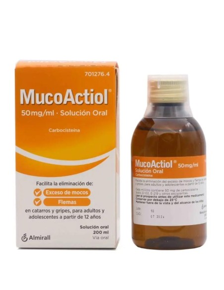 Mucoactiol 50 mg/ ml Solución Oral 200 ml