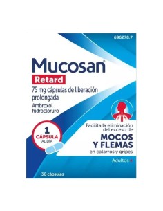 Mucosan Retard 75 mg 30 cápsulas Liberación Prolongada 2