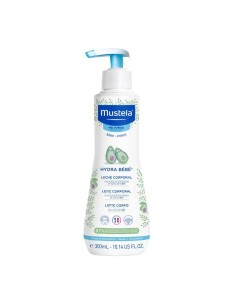 Mustela Hydra Bebé Leche Corporal con Aguacate Bio, 300 ml 2