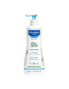 Mustela Hydra Bebé Leche Corporal con Aguacate Bio, 500 ml