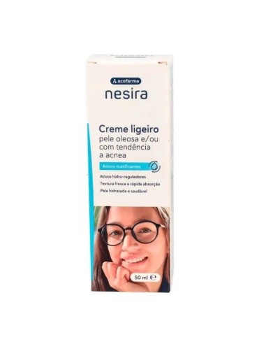 Nesira Crema Facial Hidroreguladora Matificante, 50 ml