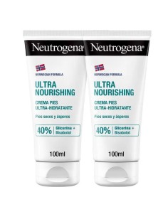 Neutrogena Crema Pies Ultra Hidradante Pies Secos y Ásperos Pack, 2 x 100 ml