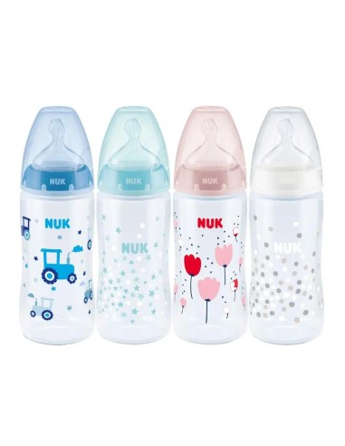 NUK Biberón First Choice 6-18  Tetina Flow Control 300 ml, 1 unidad