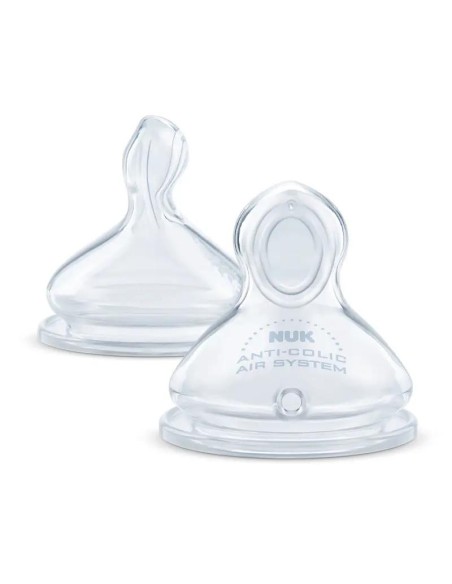 NUK Tetina First Choice 0-6 M Silicona, 2 unidades